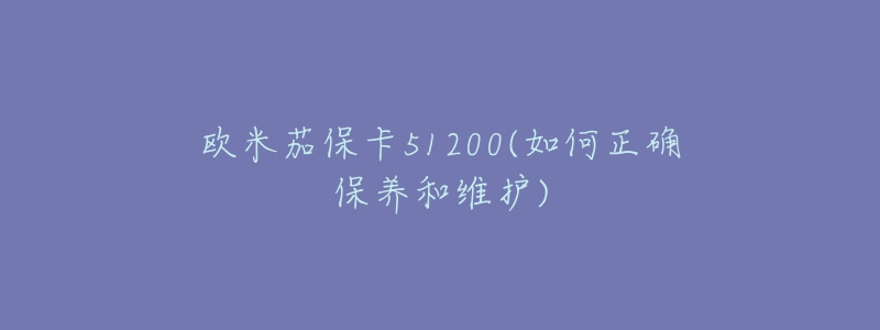 歐米茄?？?1200(如何正確保養(yǎng)和維護)