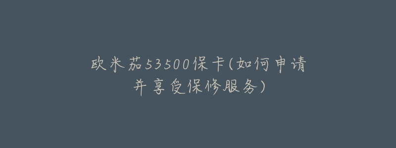 歐米茄53500?？?如何申請并享受保修服務(wù))