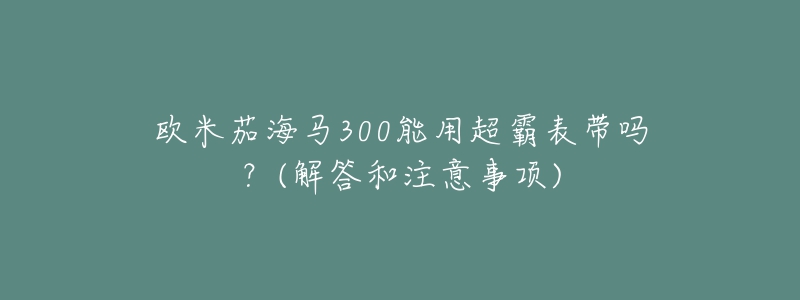 歐米茄海馬300能用超霸表帶嗎？(解答和注意事項)