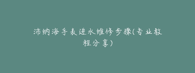 沛納海手表進(jìn)水維修步驟(專業(yè)教程分享)