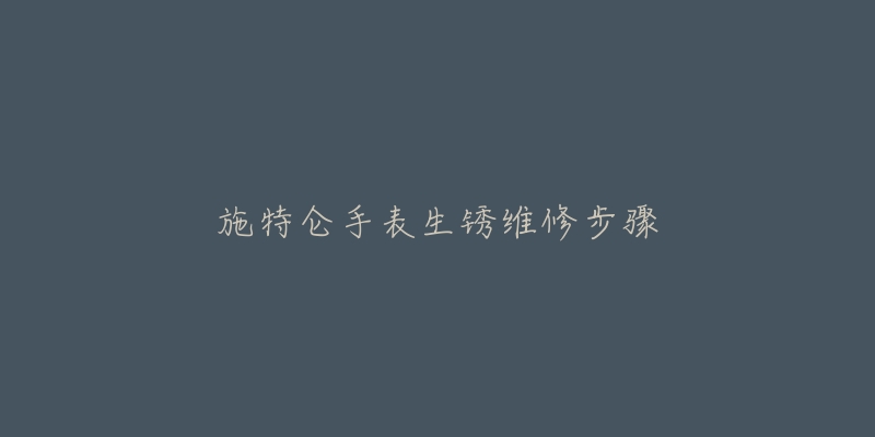 施特侖手表生銹維修步驟