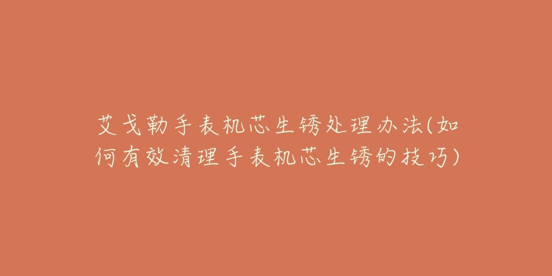 艾戈勒手表機芯生銹處理辦法(如何有效清理手表機芯生銹的技巧)