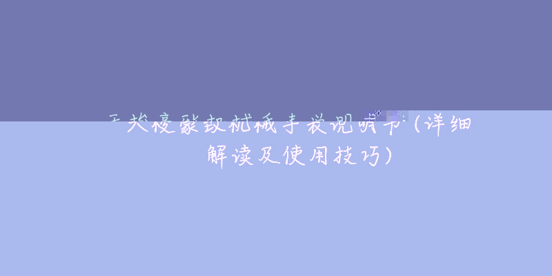 天梭豪致機械手表說明書 (詳細解讀及使用技巧)