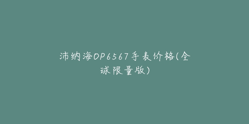 沛納海OP6567手表價(jià)格(全球限量版)