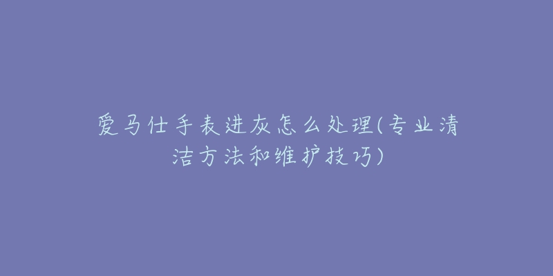 愛馬仕手表進灰怎么處理(專業(yè)清潔方法和維護技巧)