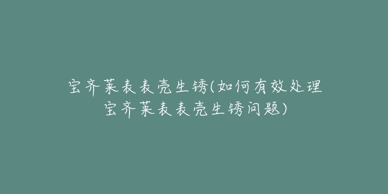 寶齊萊表表殼生銹(如何有效處理寶齊萊表表殼生銹問題)