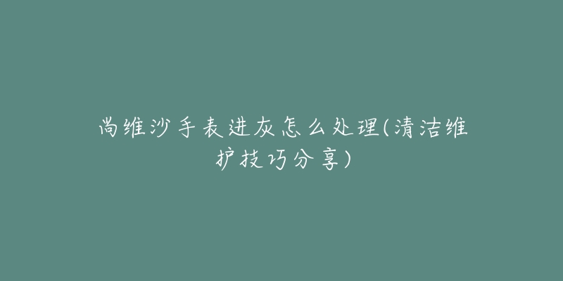 尚維沙手表進(jìn)灰怎么處理(清潔維護(hù)技巧分享)