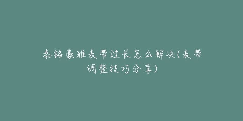 泰格豪雅表帶過長怎么解決(表帶調(diào)整技巧分享)