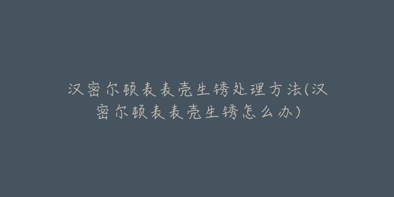 漢密爾頓表表殼生銹處理方法(漢密爾頓表表殼生銹怎么辦)