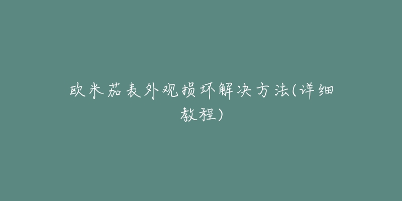 歐米茄表外觀損壞解決方法(詳細(xì)教程)