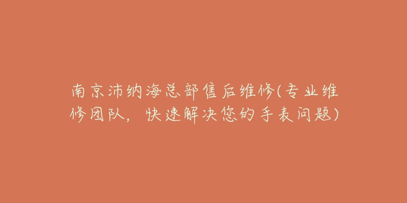 南京沛納?？偛渴酆缶S修(專業(yè)維修團(tuán)隊(duì)，快速解決您的手表問(wèn)題)