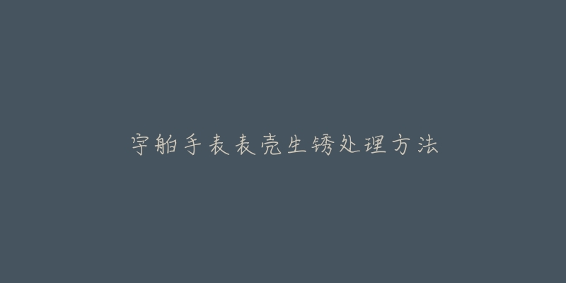 宇舶手表表殼生銹處理方法