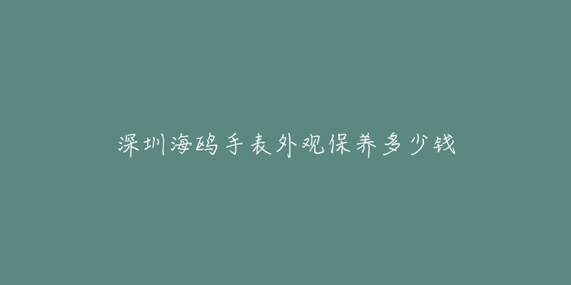 深圳海鷗手表外觀保養(yǎng)多少錢