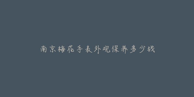 南京梅花手表外觀保養(yǎng)多少錢