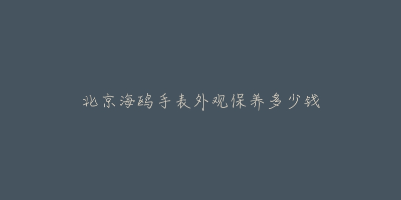 北京海鷗手表外觀保養(yǎng)多少錢