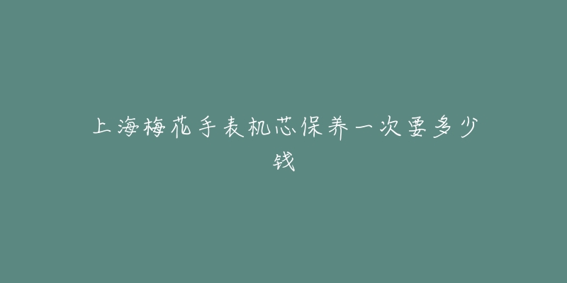 上海梅花手表機(jī)芯保養(yǎng)一次要多少錢