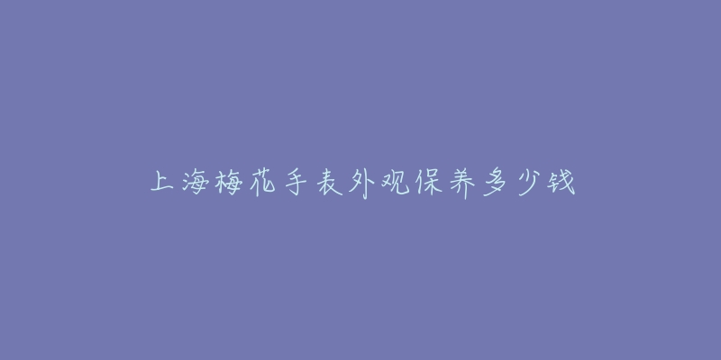 上海梅花手表外觀保養(yǎng)多少錢